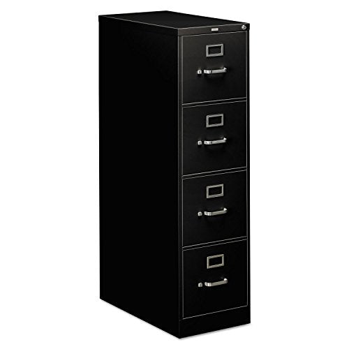 HON 310 Series 4 Drawer Letter File Cabinet in Black