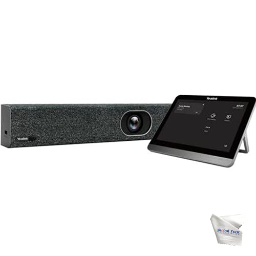 Global Teck Worldwide Yealink A20-020-ZOOM Certified MeetingBar Conference System with CTP18 Touch Console - Teams, Zoom, Skype Compatible - by GTW