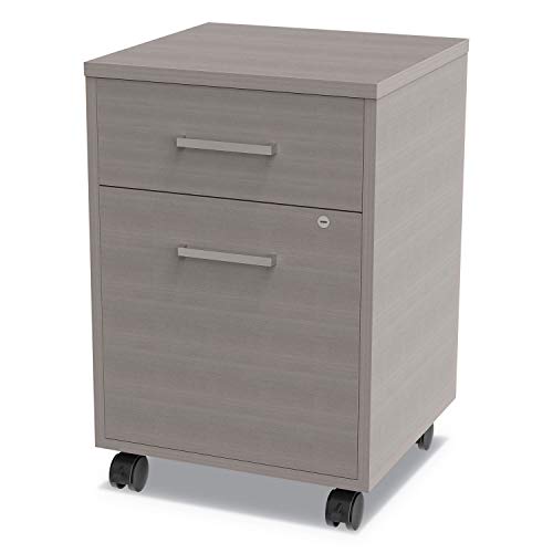 Linea Italia Urban Mobile File Pedestal, 2-Drawer Box/File, Ash Legal/A4 - Left/Right