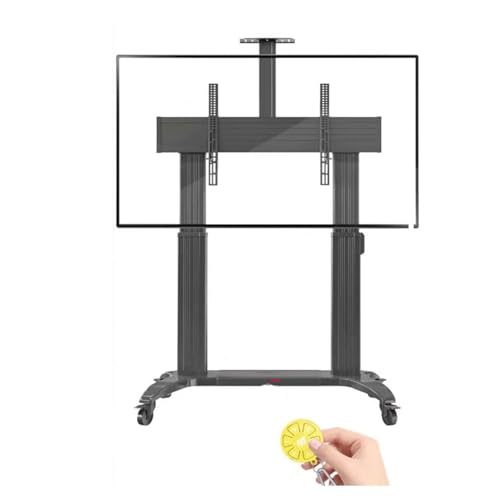 YUZDNM Aluminum Mobile TV Cart Stand for 75-110 Inch Screens - Heavy Duty, 300 Lbs Capacity, MAX VESA 1000x600mm