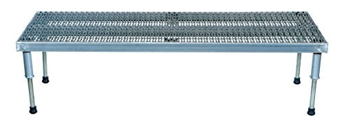 Vestil Stainless Steel Adjustable Work-Mate Stand 60" x 23.5" x 10.5" 500 lb. Capacity Silver