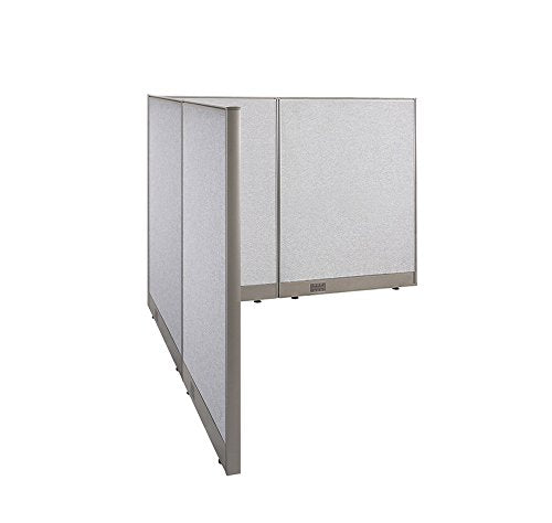 GOF Freestanding L Shaped Office Partition - Large Fabric Room Divider Panel