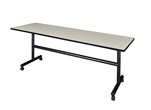 Regency Seating Kobe 84" Flip Top Mobile Training Table - Maple