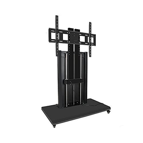 RHSH Smart Electric TV Stand Height Adjustable Mobile Cart for 40"-90" Flat TVs Up to 165 Lbs