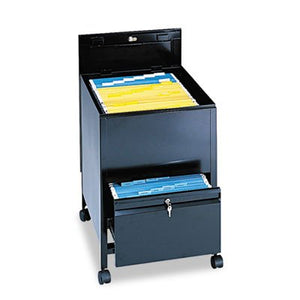Safco Products 5365BL Locking Mobile Tub File with Drawer, Legal Size, Black