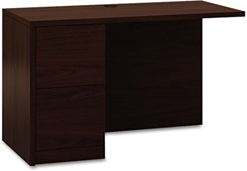 HON 10500 Series Mahogany Left Return Workstation