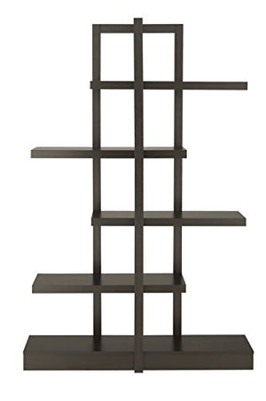 ioHOMES Lydia 5-Shelves Display Stand, Cappuccino