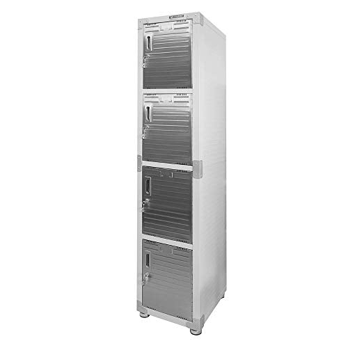 Seville Classics Lockable Metal Storage Locker Cabinet Organizer