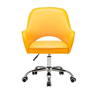 TGO Modern Accent Armchair Lounge Chair Classic Desk Computer Chair Office Chair Sofa Chair Video Game Chairs Steel Foot Base Rotatable