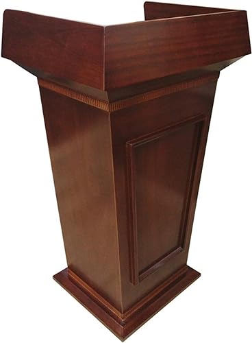 SMuCkS Wood Lectern Podium Stand-up Pulpit Commercial Speaking School Church