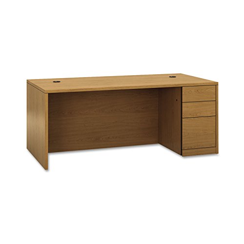 HON 105895RCC 10500 Series Single Ped Desk, Right Full-Height Ped, 72 x 36, Harvest