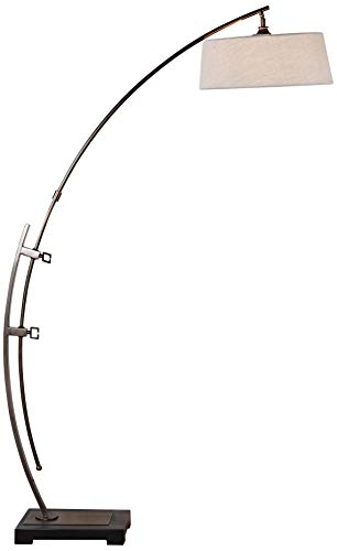Uttermost Calogero Plated Dark Bronze Arc Floor Lamp