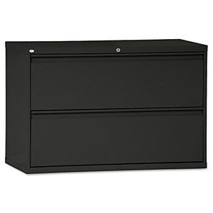 Alera LF4229BL Two-Drawer Lateral File Cabinet, 42w X 19-1/4d X 28-3/8h, Black