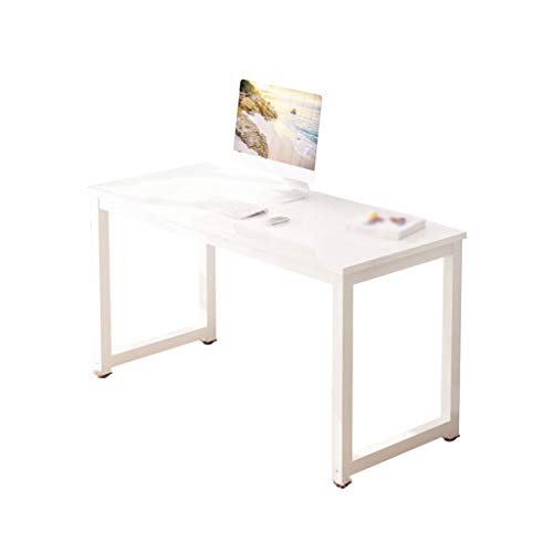 None Computer Desk White Study Table Home Office Workstation 160x80x74cm
