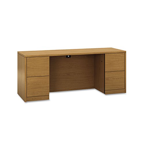 HON 10500 Series Wood Laminate Credenza, 72"x24"x29-1/2", Harvest