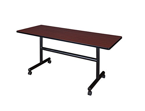 Regency Kobe 60" Flip Top Mobile Training Table - Mahogany