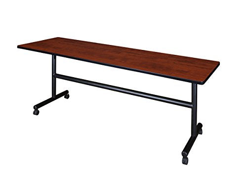 Regency Seating Kobe 84" Flip Top Mobile Training Table - Cherry