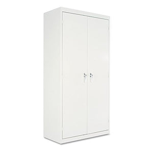 Alera ALECM7218LG Assembled 72" High Storage Cabinet, w/Adjustable Shelves, 36w x 18d, Light Gray