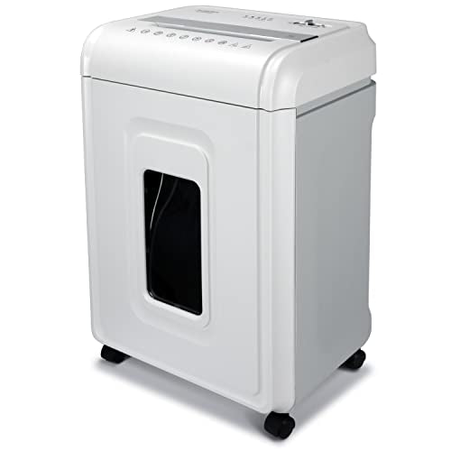 Aurora Heavy Duty Anti-Jam 24-Sheet Crosscut Shredder - White/Grey