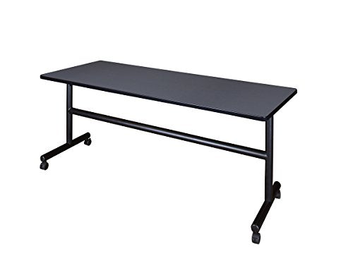 Regency Kobe 72" Flip Top Mobile Training Table - Grey