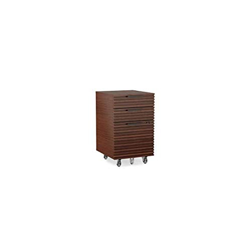 BDI 6507 CWL Corridor Mobile File Pedestal, Chocolate Stained Walnut