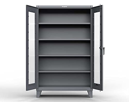 Strong Hold Extra Heavy Duty Clear View Cabinet with 4 Shelves - 60"x24"x78" - 56-LD-244