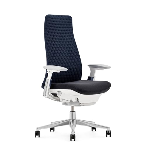 Haworth Fern Ergonomic Office Chair with Digital Knit Finish - Deep Sea Blue