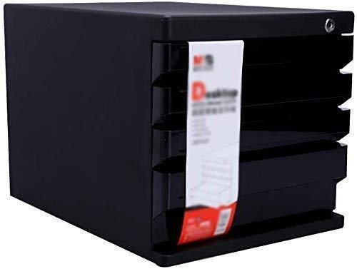 UGani Plastic Flat File Cabinet with 4 Drawers - A4 File Storage (Color: 2)