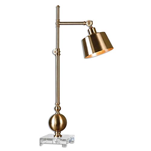 Uttermost Laton Brushed Brass Adjustable Task Desk Lamp