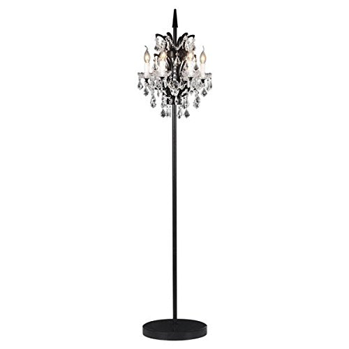 Zuo 56002 Phoenix Floor Lamp, Distressed Black
