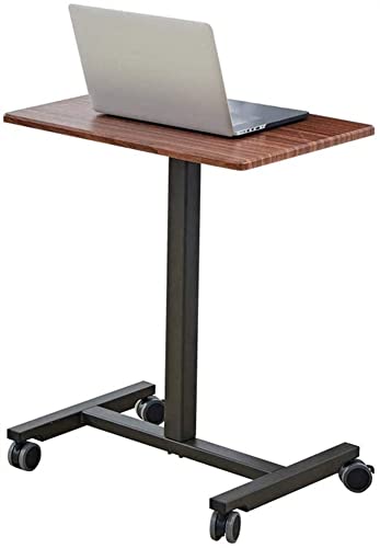 None Mobile Standing Desk Adjustable Height Laptop Desk Sit and Stand Ergonomic Computer Workstation