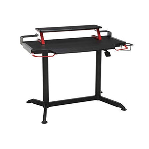 RESPAWN 3000 Gaming Computer Desk - Ergonomic Height Adjustable Gaming Desk, in Red (RSP-3000-RED)