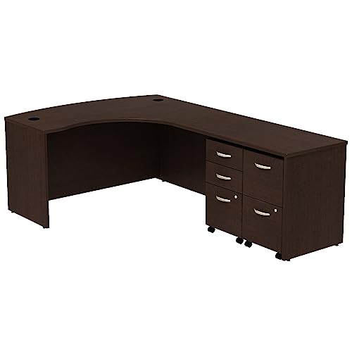 Bush Business Furniture Series C L-Desk with Mobile Pedestals