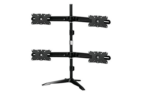 Amer Mounts AMR4S32: Large Quad Monitor Mount - Desk Stand - Displays up to 4/Four 32 inch Screens