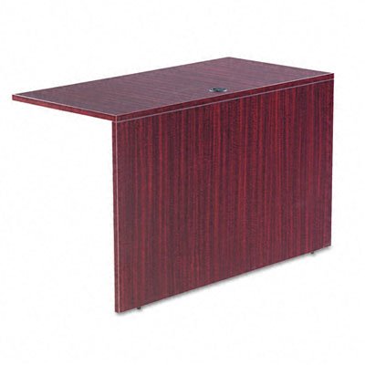 Alera Valencia Series Reversible Return Bridge Shells - 48x24 Mahogany (Pack of 2)