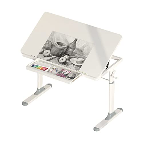 EESHHA Drawing Table Drafting Desk with Height Adjustable and Tilting Large Surface Tabletop