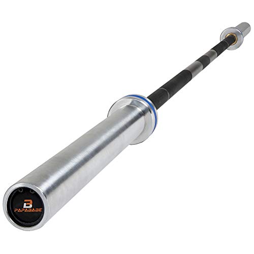 PAPABABE Olympic Barbell 7 foot 1500LB Capacity barbell Weightlifting Bar 2 Inch Barbell, for Weightlifting, Powerlifting and Crossfit