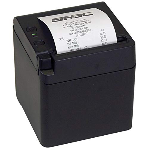 Around The Office SNBC BTP-S80 Receipt/Kitchen/Bar Printer - Black, Serial+Ethernet+USB