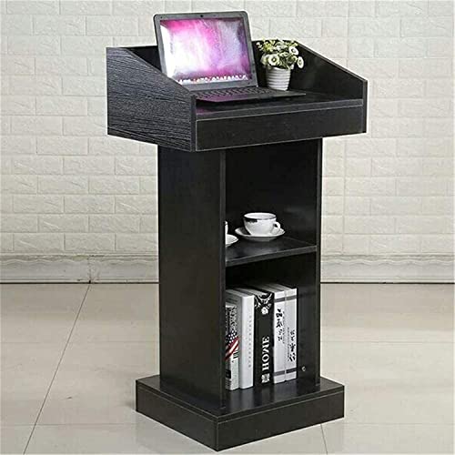 None Conference Table Reception Desk (Black, One Size)