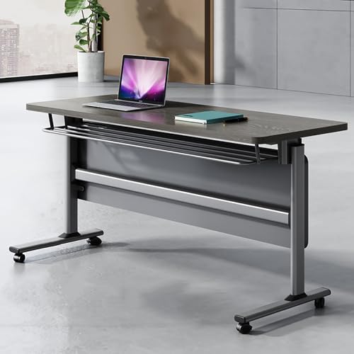 FQWYNMZ Foldable Meeting Table Set with Lockable Wheels