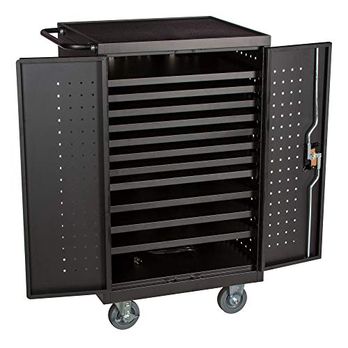 Learniture Structure Series 24-Device Tablet Charging Cart - Black
