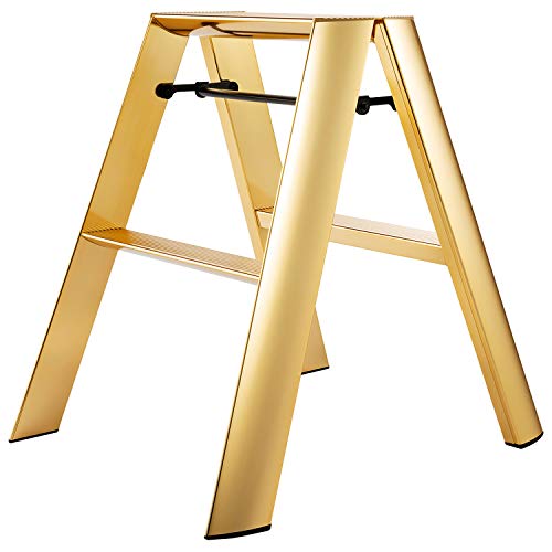 Hasegawa Lucano Step Stool Premium Edition 2 Step Gold