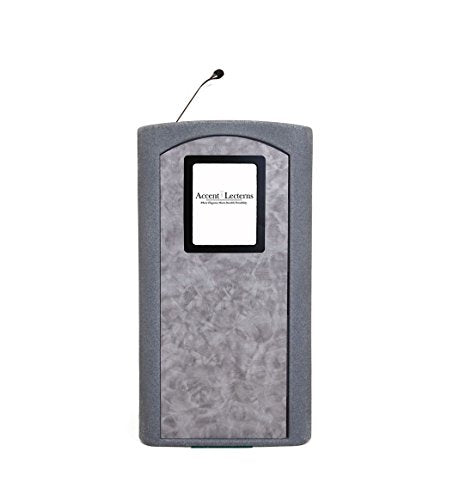 Audio System Group Accent Classic Integrator Vertical Logo Lectern Podium, Gray Granite - Dan James Original