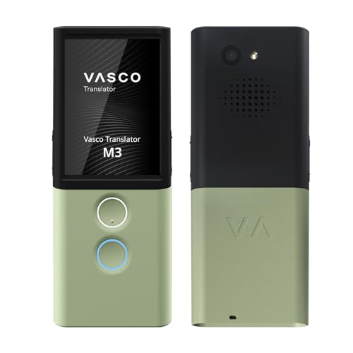 Vasco Electronics Vasco M3 Language Translator Device | Free Internet in 200 Countries | Photo Translation | European Brand