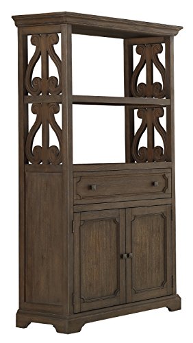 Homelegance 5438-19 Antique Bookcase, 72" H, Gray