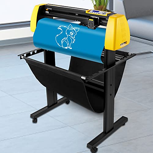 VEVOR Vinyl Cutter Machine, 34" Max Paper Feed Cutting Plotter with Camera Contour Cutting