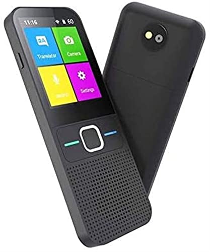None Portable Language Translator Device 83 Languages Real-time Voice Text Photo Translation Black