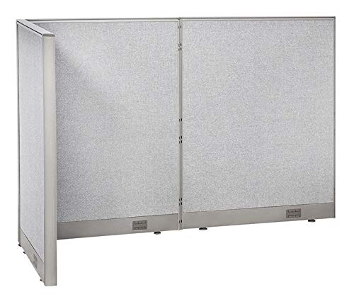GOF Freestanding L Shaped Office Partition - Large Fabric Room Divider Panel
