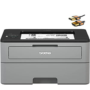 Brother HL-L2350DW Compact Monochrome Laser Printer - Wireless Connectivity - Mobile Printing - Auto 2-Sided Printing - Up to 32 Pages/Minute - Up to 250 Sheet Paper - 1-line LCD + iCarp HDMI Cable