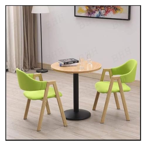 DioOnes Table Set with Chairs - 60cm Small Round Dining Table and Leisure Sofa Cloth Seats